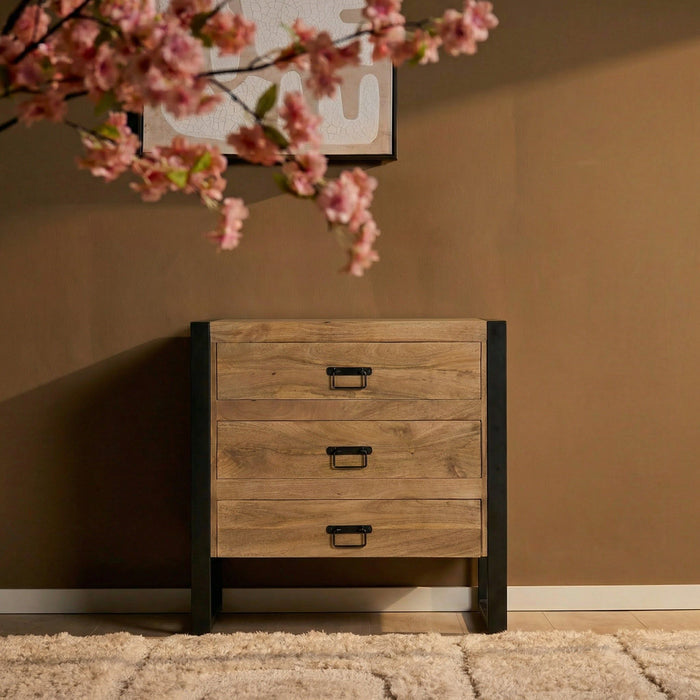 Ladenkast Britt | Naturel 80cm 3 lades