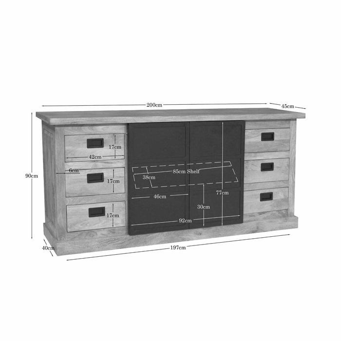 Dressoir Noa | Naturel 200cm