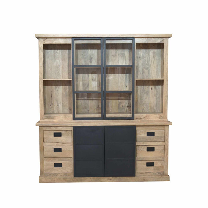 Vitrinekast Noa | Naturel 200cm