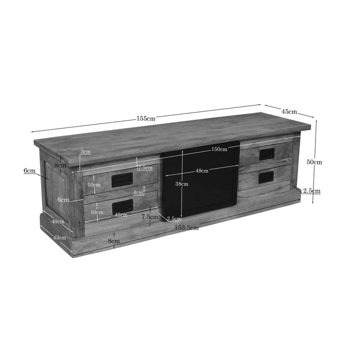 Tv meubel Noa | Naturel 155cm