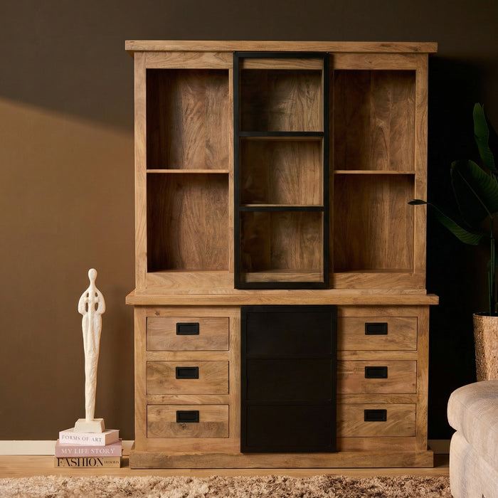 Vitrinekast Noa | Naturel 160cm