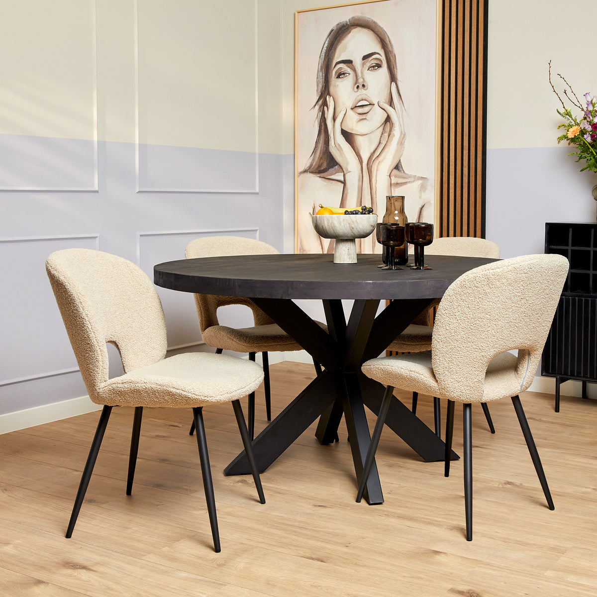 Eettafel Denver Rond | Zwart