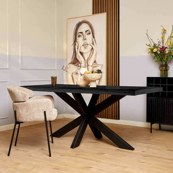 Eettafel Denver Rechthoekig | Zwart