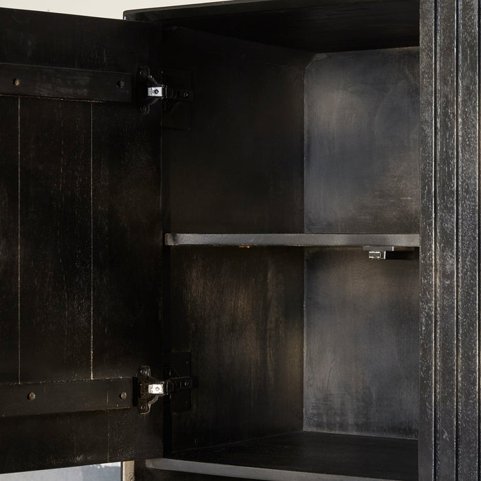 Vakkenkast Madison | Zwart 135cm