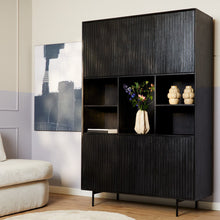 Vakkenkast Madison | Black 135cm