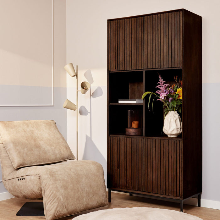 Vakkenkast Madison | Brown 90cm