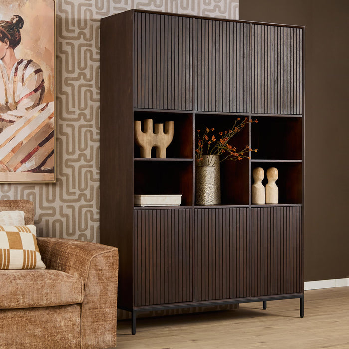 Vakkenkast Madison | Brown 135cm