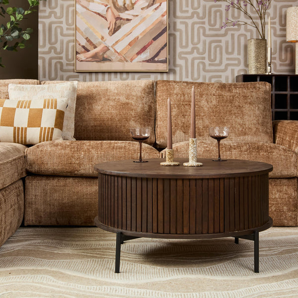 Salontafel Madison Rond | Brown Ø80cm
