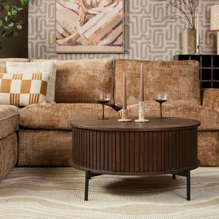 Salontafel Madison Rond | Brown Ø80cm