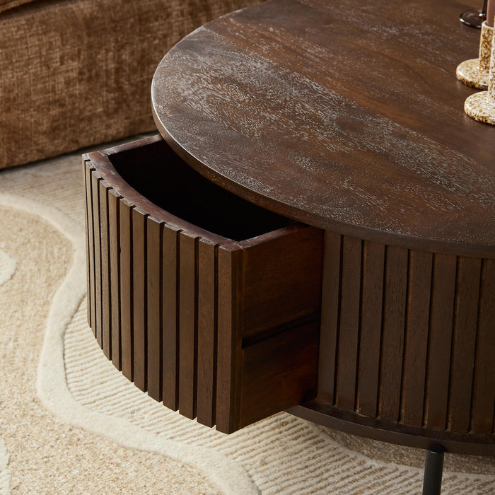 Salontafel Madison Rond | Brown Ø80cm