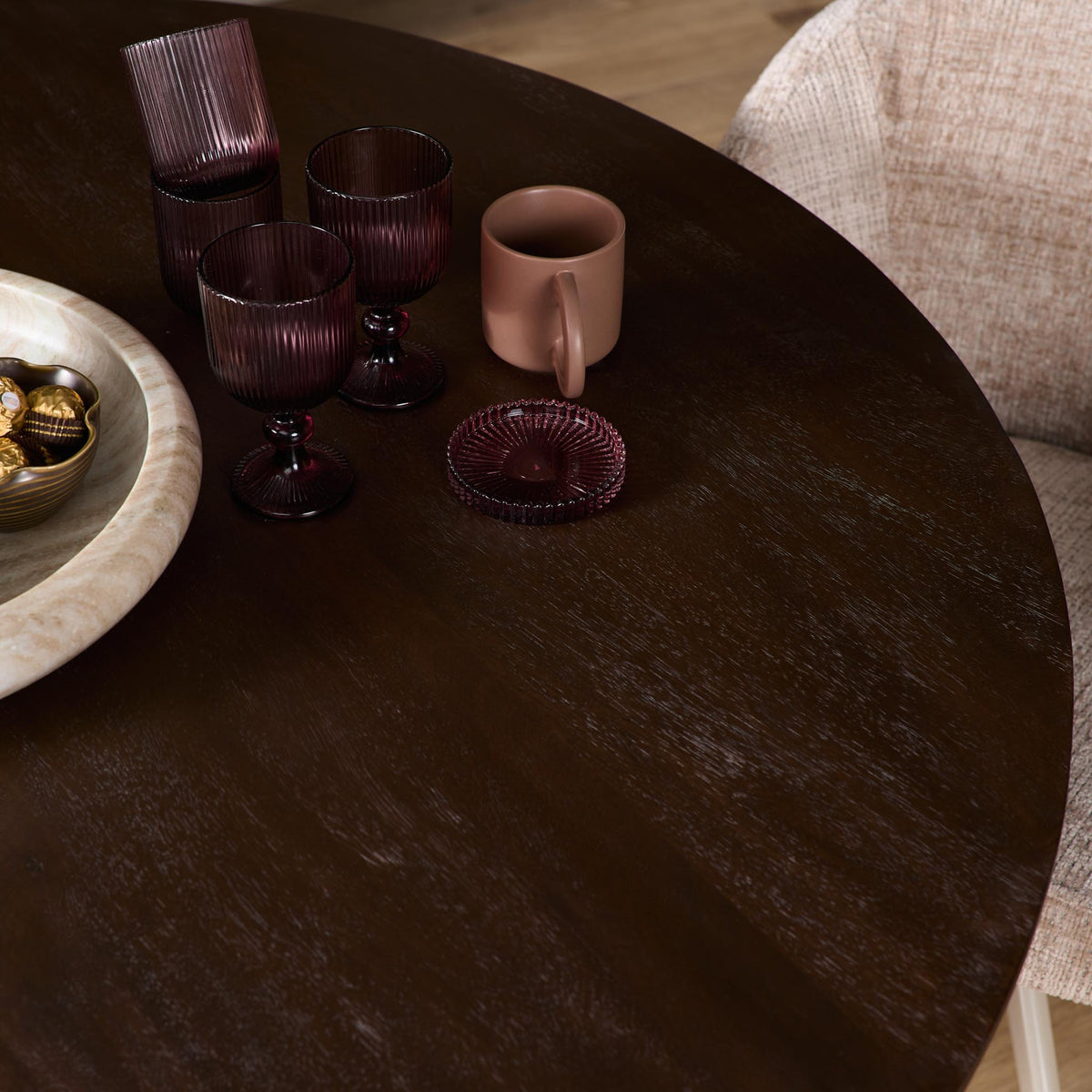 Eettafel Madison Rond | Brown - Sand