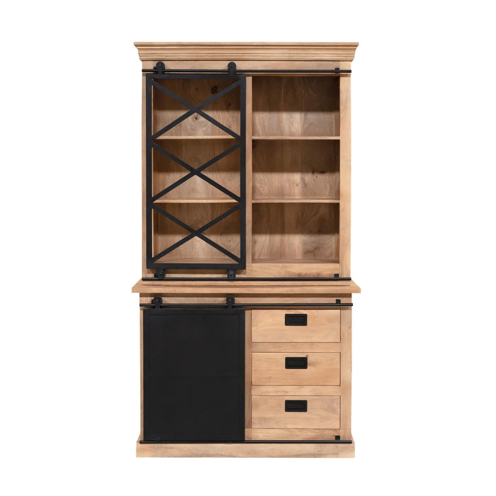 Vitrinekast Fresno | Naturel 120cm