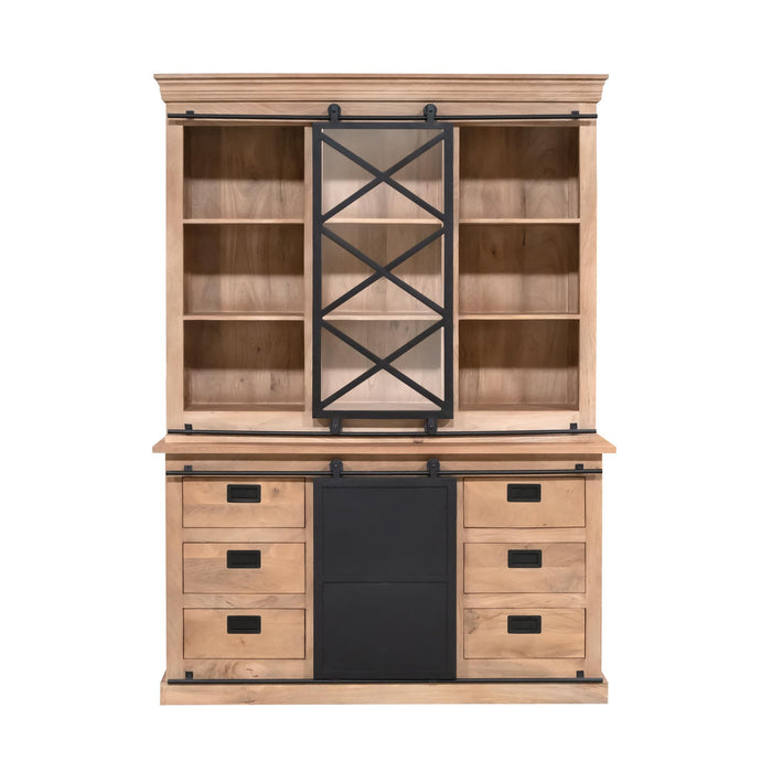 Vitrinekast Fresno | Naturel 160cm