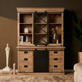Vitrinekast Fresno | Naturel 160cm