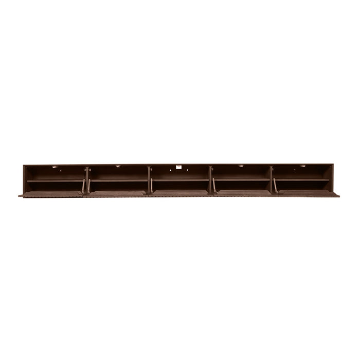 Zwevend TV-Meubel Madison | Walnoot 280cm