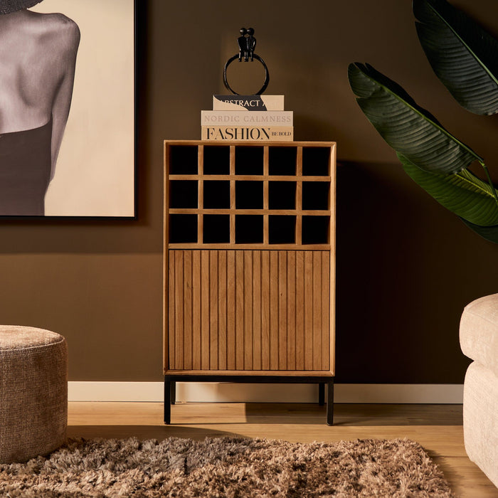 Wijnkast Madison | Naturel 55cm