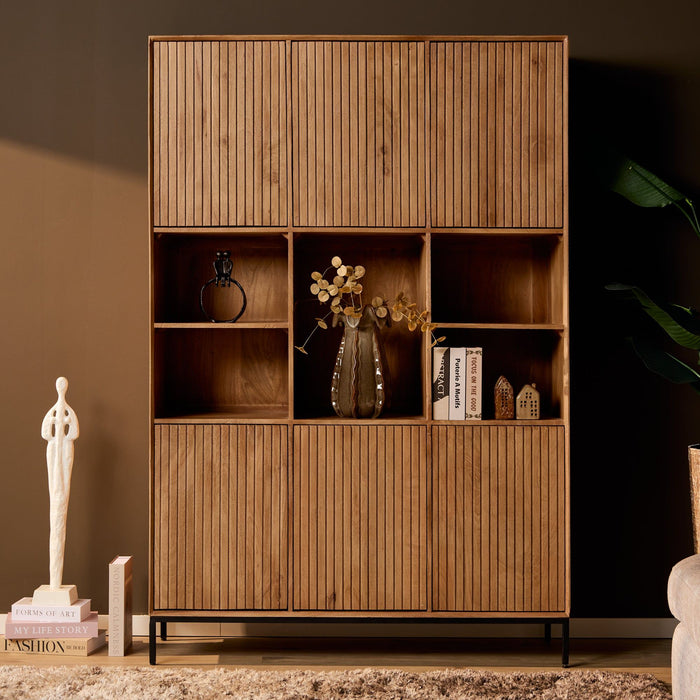 Vakkenkast Madison | Naturel 135cm