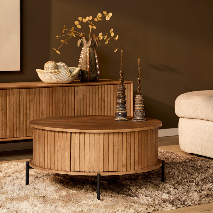Salontafel Madison | Naturel Ø80cm
