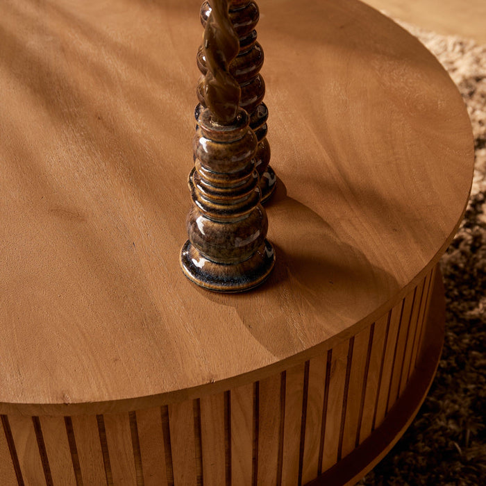 Salontafel Madison | Naturel Ø80cm