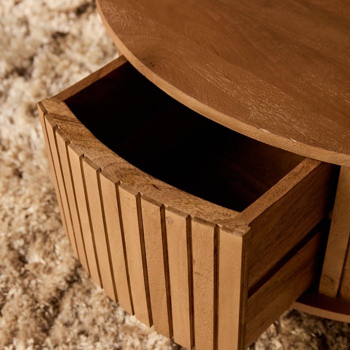 Salontafel Madison | Naturel Ø80cm
