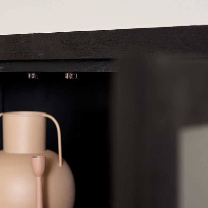 Vitrinekast Boaz | Black 115cm