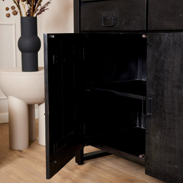 Vitrinekast Boaz | Black 115cm
