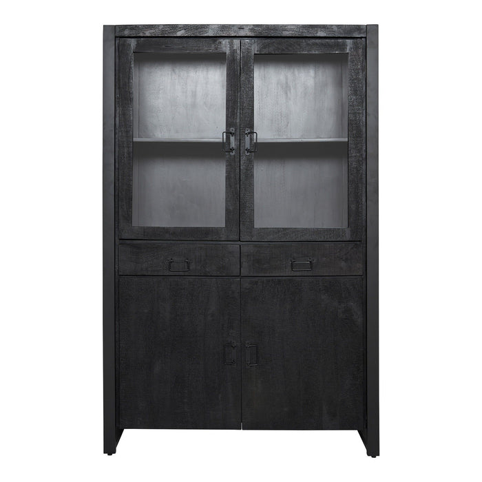 Vitrinekast Boaz | Black 115cm
