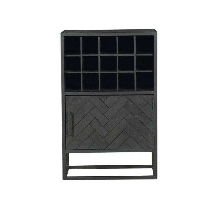 Wijnkast New York | Black 55cm