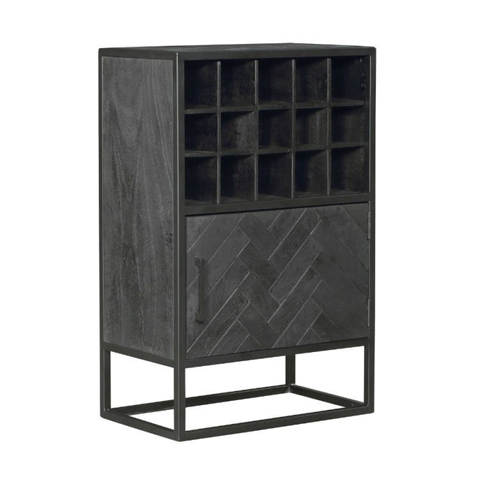 Wijnkast New York | Black 55cm