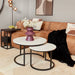 Salontafelset Nova Rond | Wit 70cm