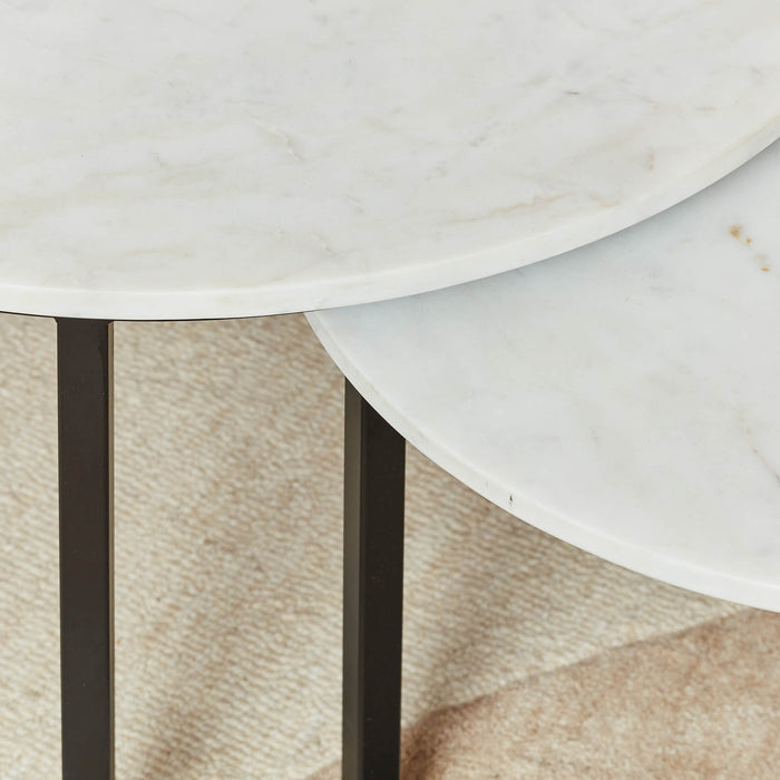 Salontafelset Nova Rond | Wit 70cm