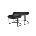 Salontafelset Nova Rond | Zwart 70cm