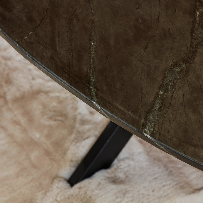 Salontafel Faye Ovaal | Zwart 120cm
