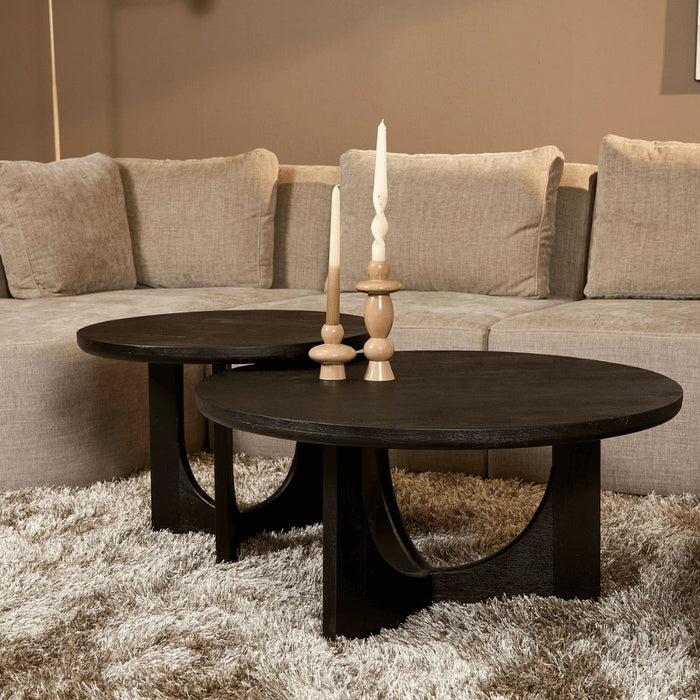Salontafel Guus | Zwart Ø60cm