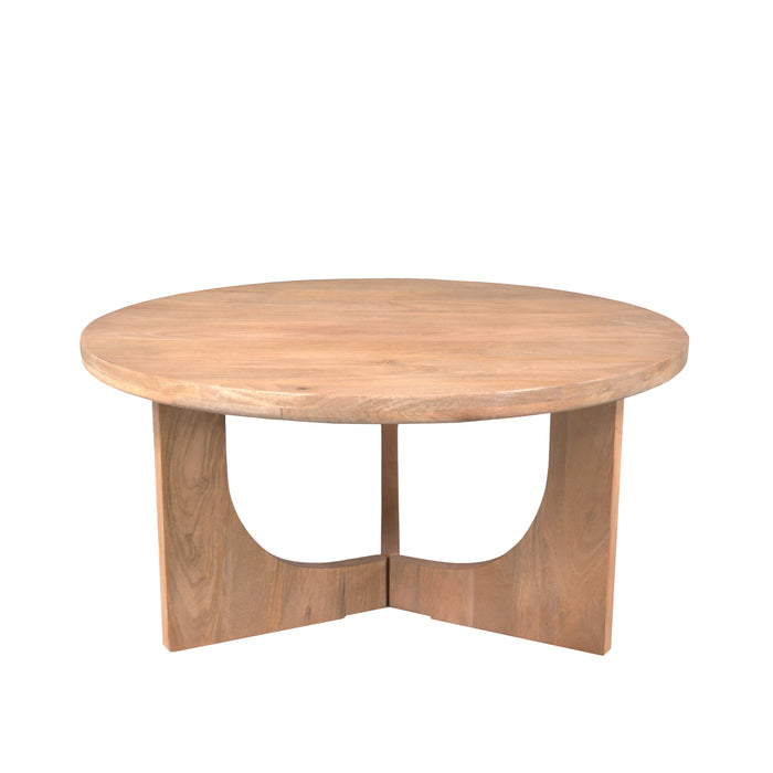 Salontafel Guus Rond | Naturel 80cm