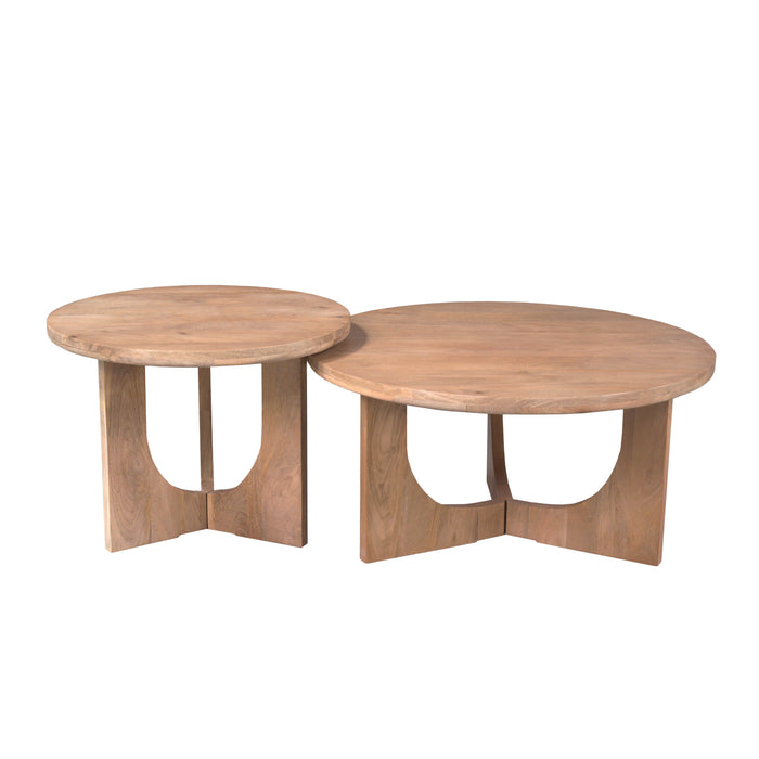 Salontafel Guus Rond | Naturel 80cm