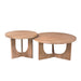 Salontafel Guus Rond | Naturel 80cm