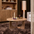 Salontafel Guus Rond | Naturel 80cm