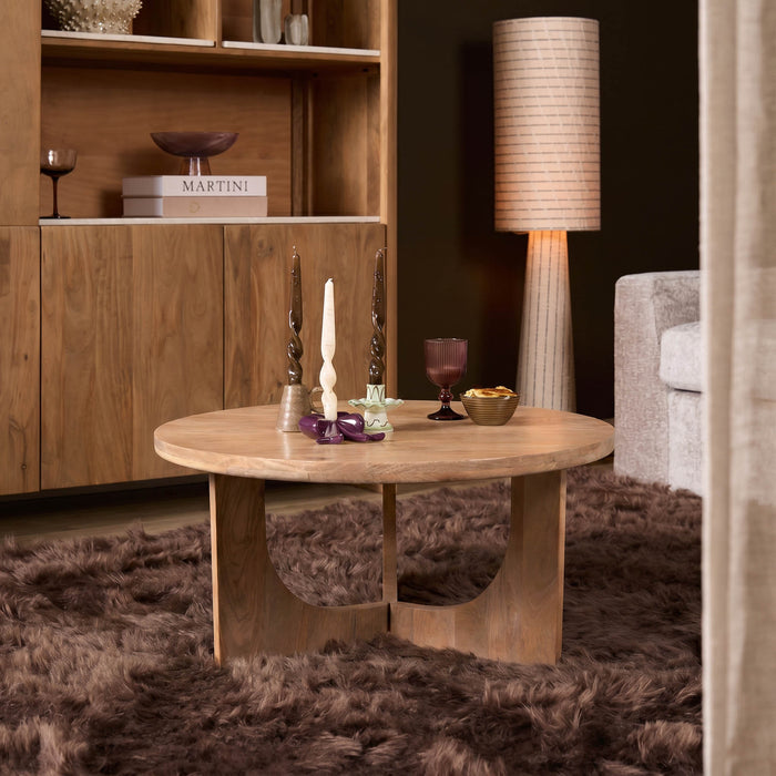 Salontafel Guus Rond | Naturel 80cm