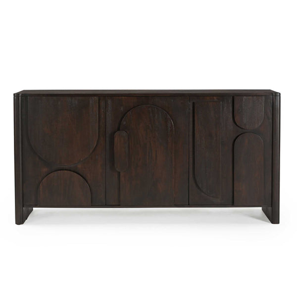 Dressoir Zana | Donkerbruin 160cm