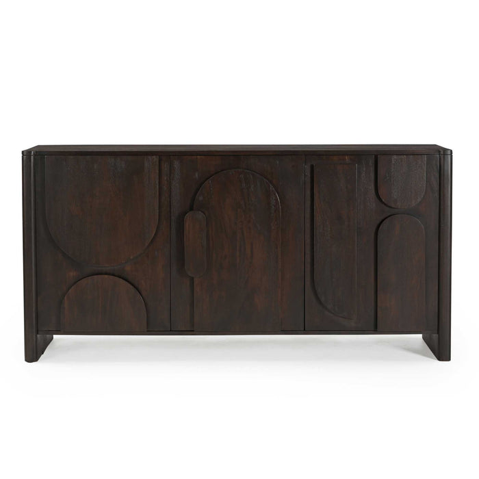Dressoir Zana | Donkerbruin 160cm