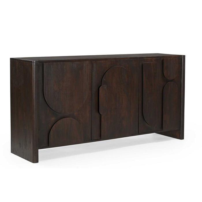 Dressoir Zana | Donkerbruin 160cm