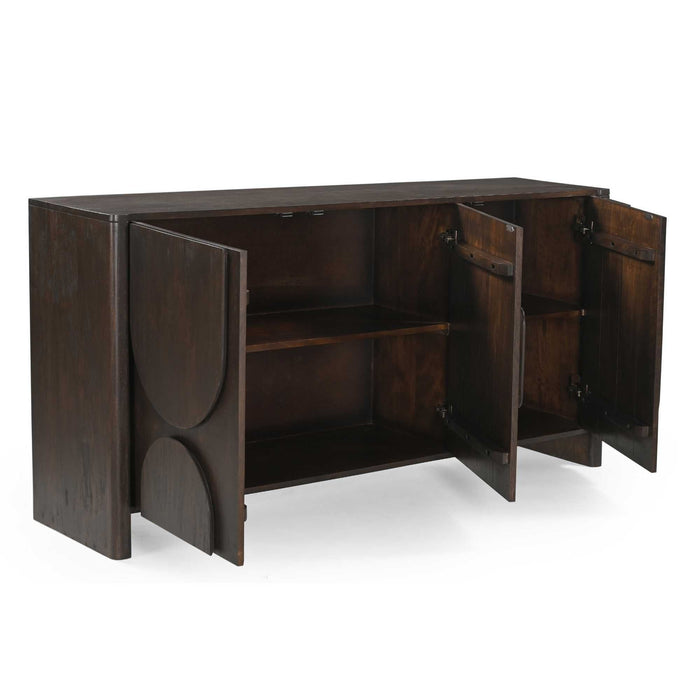 Dressoir Zana | Donkerbruin 160cm