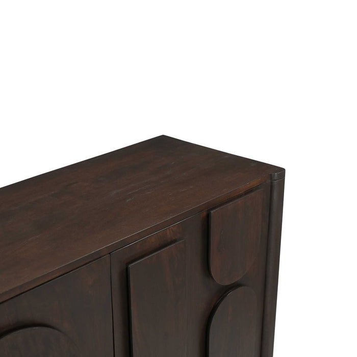 Dressoir Zana | Donkerbruin 160cm