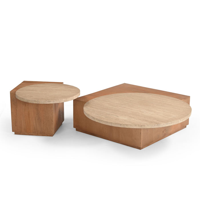 Bijzettafel Numa Vierkant | Naturel 60cm