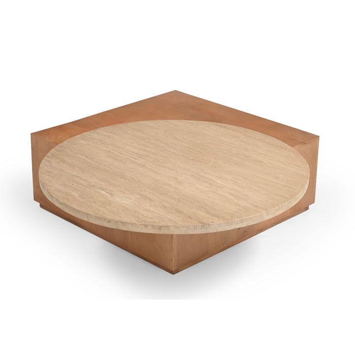 Bijzettafel Numa Vierkant | Naturel 60cm