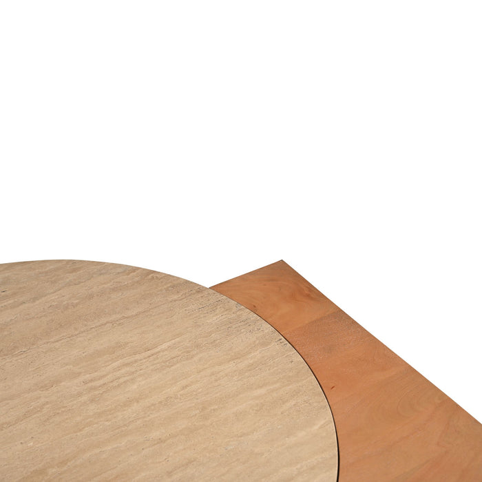 Bijzettafel Numa Vierkant | Naturel 60cm