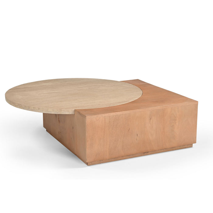 Bijzettafel Numa Vierkant | Naturel 60cm