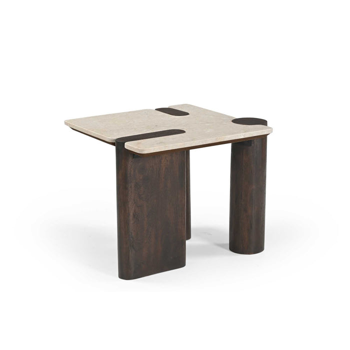 Bijzettafel Maeve Vierkant | Bruin 57cm