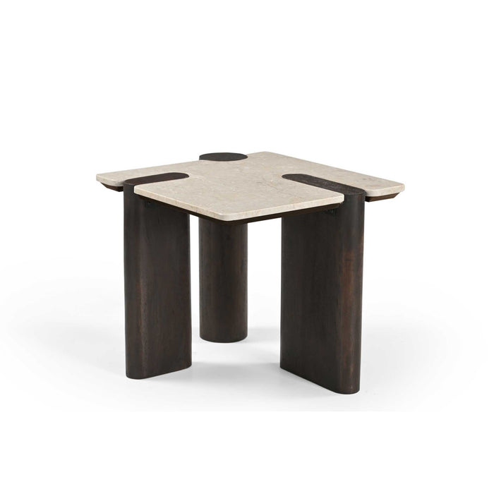 Bijzettafel Maeve Vierkant | Bruin 57cm